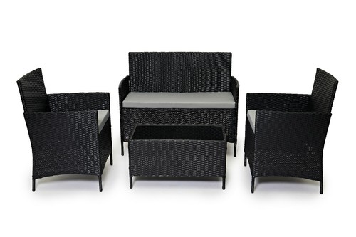 Rattan garden furniture set - garden, 4