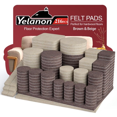 Felt furniture pads 216 pcs - furniture,