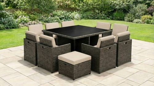 12pc rattan garden - rattan,