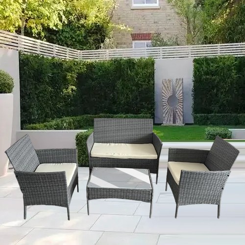 Rattan garden furniture - garden, 4