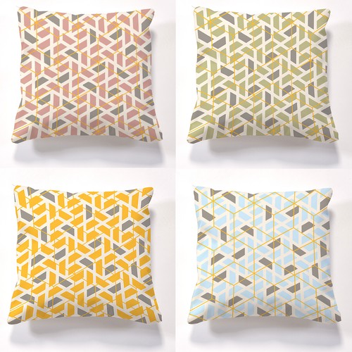 Geo cushions with inner - 4, pads