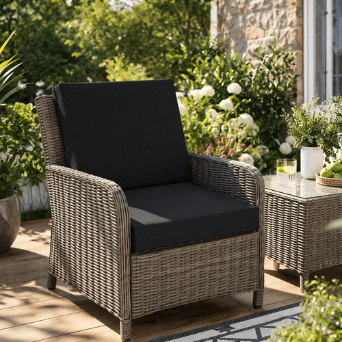 Waterproof rattan garden chair - rattan,